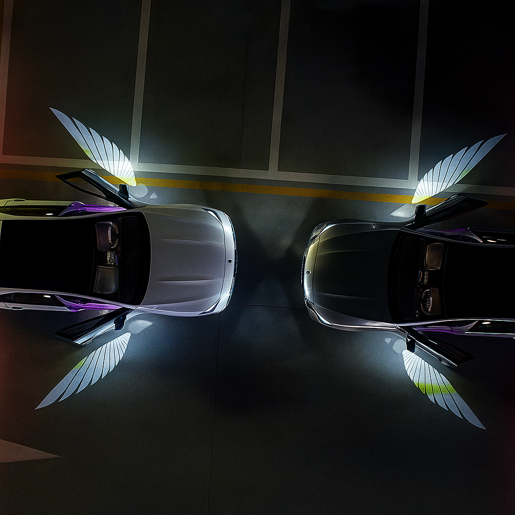 Angel Wings LED Light for Cars & Bikes (2 Pcs)