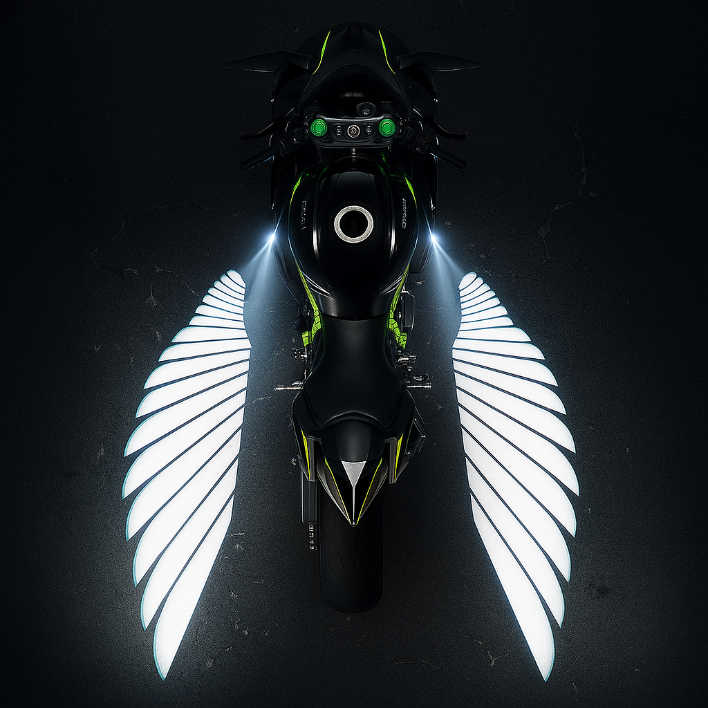 Angel Wings LED Light for Cars & Bikes (2 Pcs)